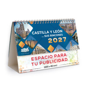 Calendario de mesa con wire-O W-220 CASTILLA Y LEÓN Y SUS RINCONES