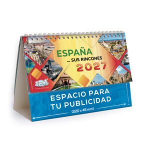 Calendario de mesa con wire-o W-220 ESPAÑA Y SUS RINCONES