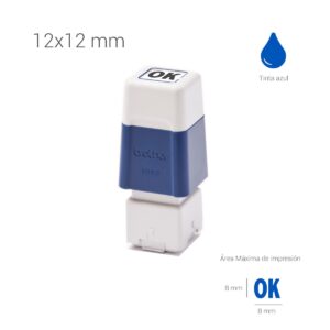 Sello preentintado 12x12 mm