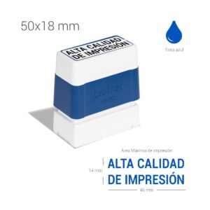 Sello preentintado 18x50 mm