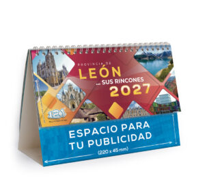 Calendario de mesa con wire-O W-220 LEÓN Y SUS RINCONES