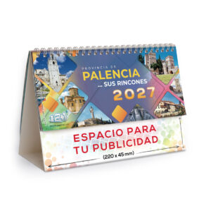 Calendario de mesa con wire-O W-220 PALENCIA Y SUS RINCONES