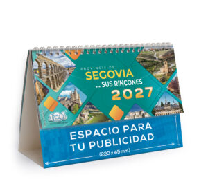 Calendario de mesa con wire-O W-220 SEGOVIA Y SUS RINCONES