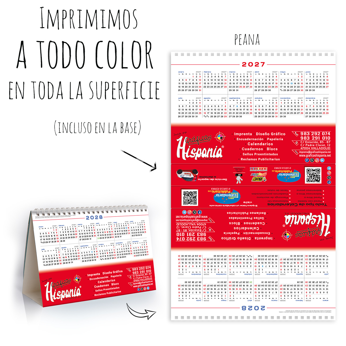 Calendario de mesa con wire-O W-220 SALAMANCA Y SUS RINCONES - Imagen 2