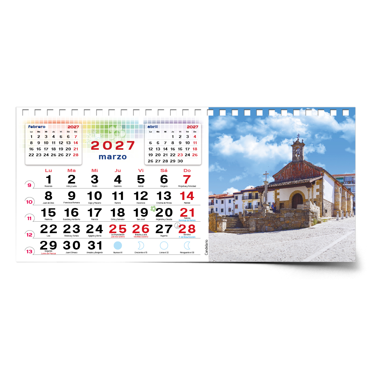 Calendario de mesa con wire-O W-220 SALAMANCA Y SUS RINCONES - Imagen 7