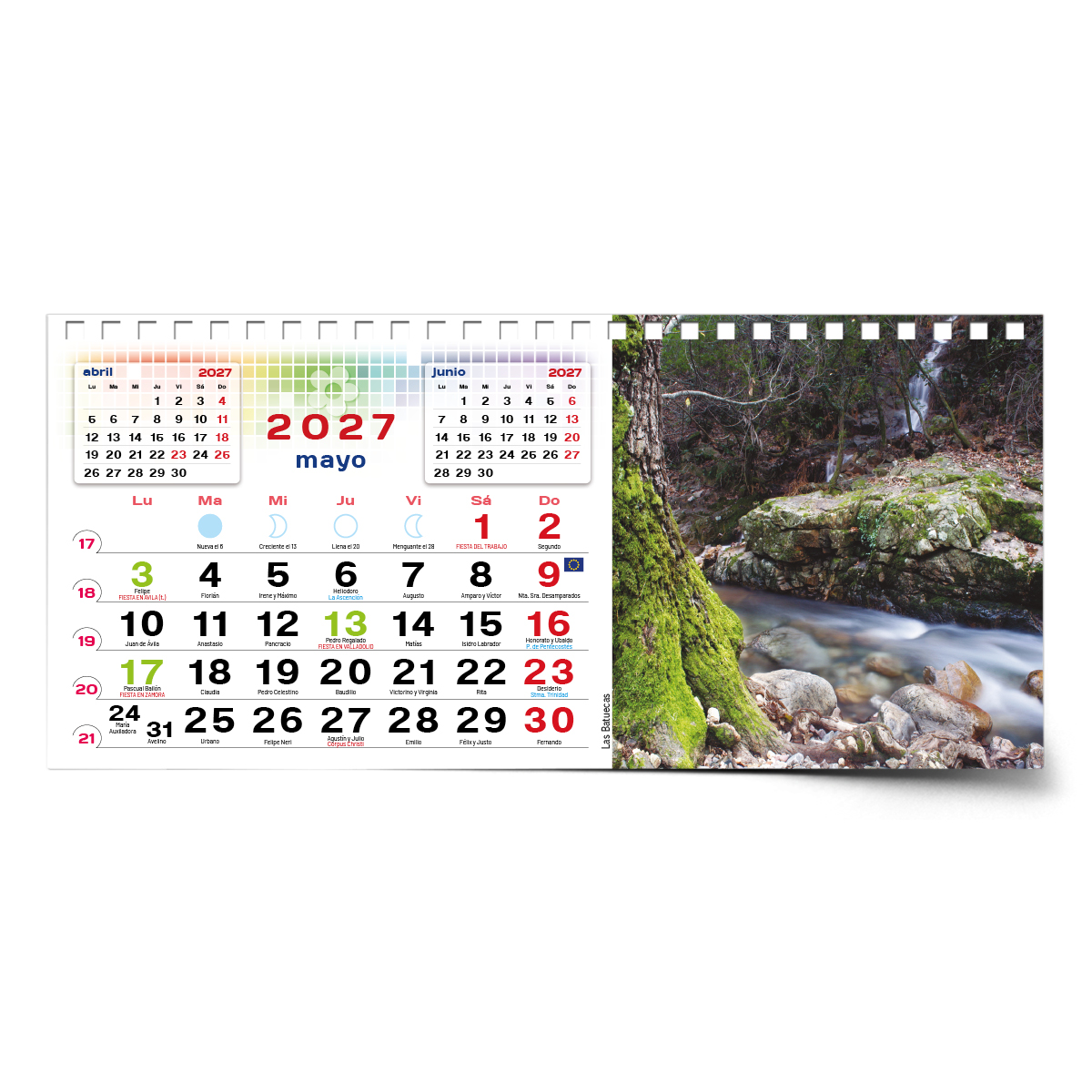 Calendario de mesa con wire-O W-220 SALAMANCA Y SUS RINCONES - Imagen 9