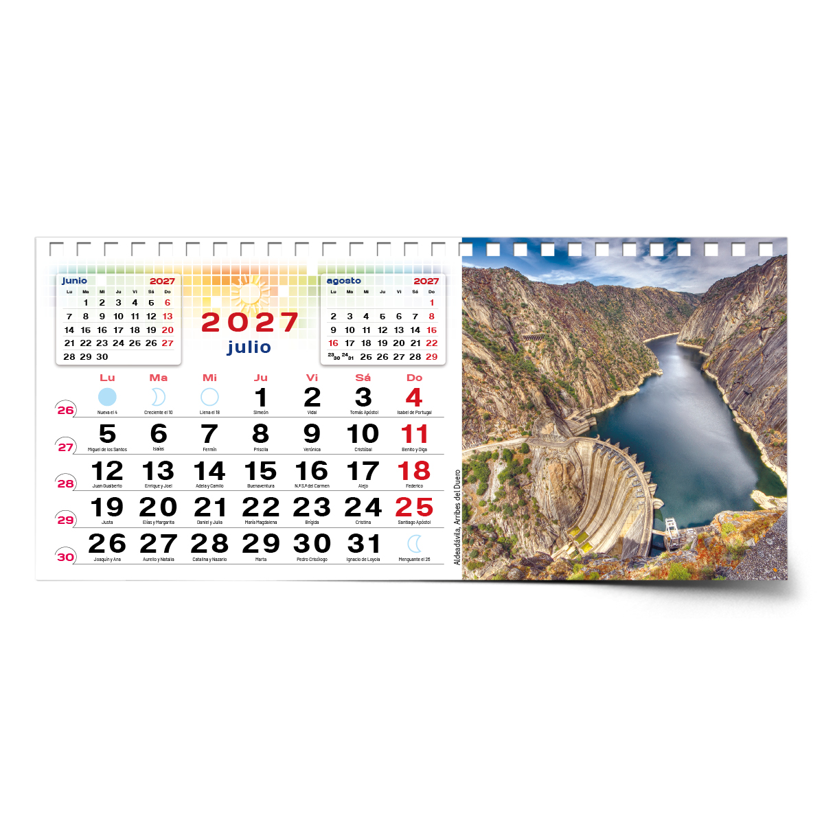 Calendario de mesa con wire-O W-220 SALAMANCA Y SUS RINCONES - Imagen 11