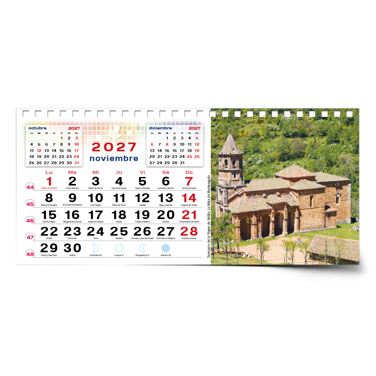 Calendario de mesa con wire-O W-220 LEÓN Y SUS RINCONES - Imagen 15