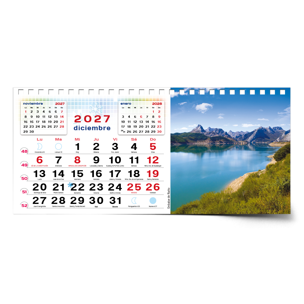 Calendario de mesa con wire-O W-220 LEÓN Y SUS RINCONES - Imagen 16