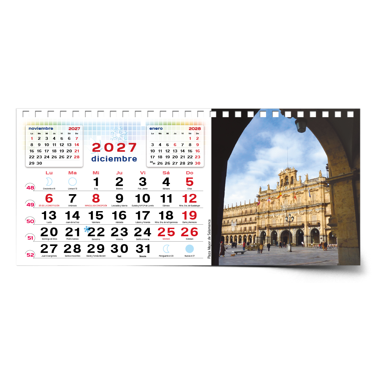 Calendario de mesa con wire-O W-220 SALAMANCA Y SUS RINCONES - Imagen 16