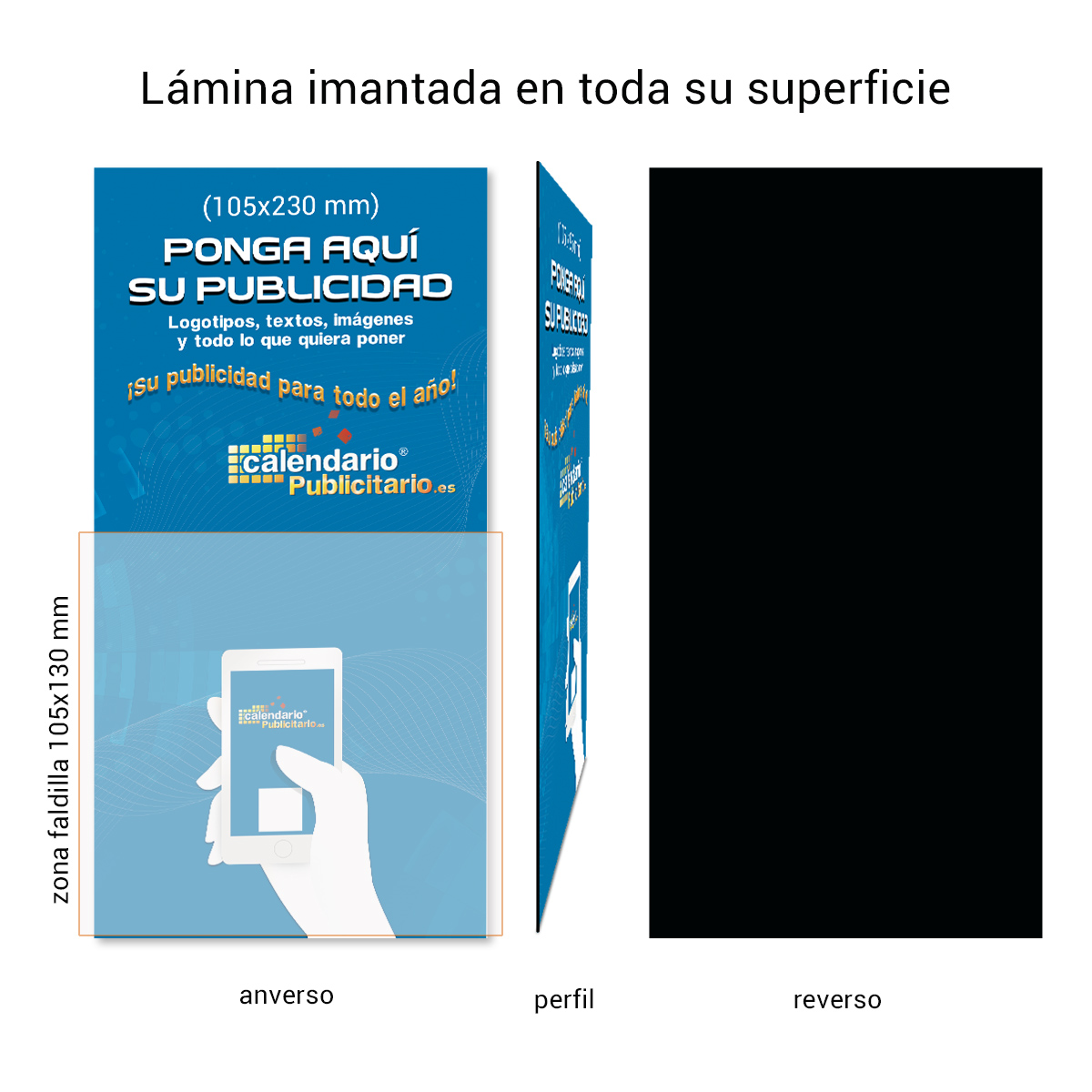 Calendario de pared con faldilla IMÁN MENSUAL - Imagen 2