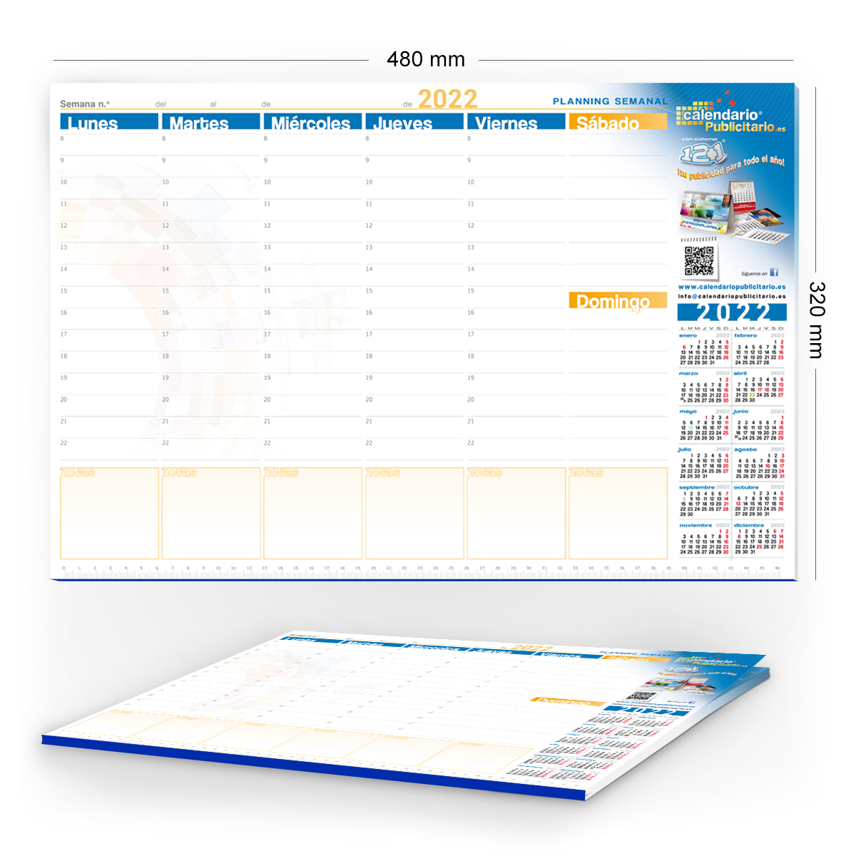 Calendario PLANNING DE SOBREMESA