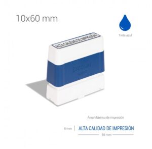 Sello preentintado 10x60 mm