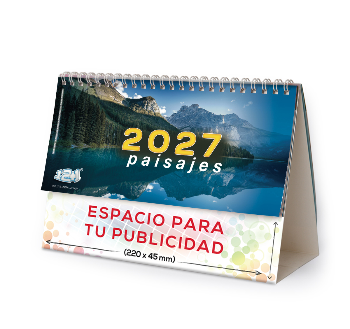 Calendario de mesa con wire-O W-220 PAISAJES