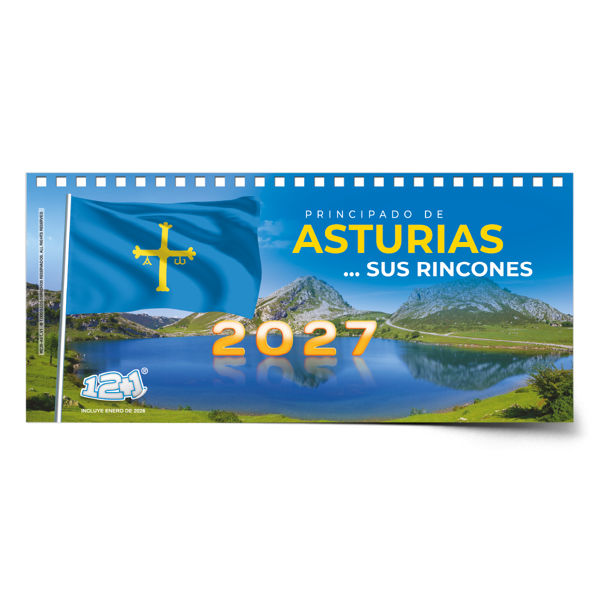 Calendario de mesa con wire-o W-220 ASTURIAS Y SUS RINCONES - Imagen 4