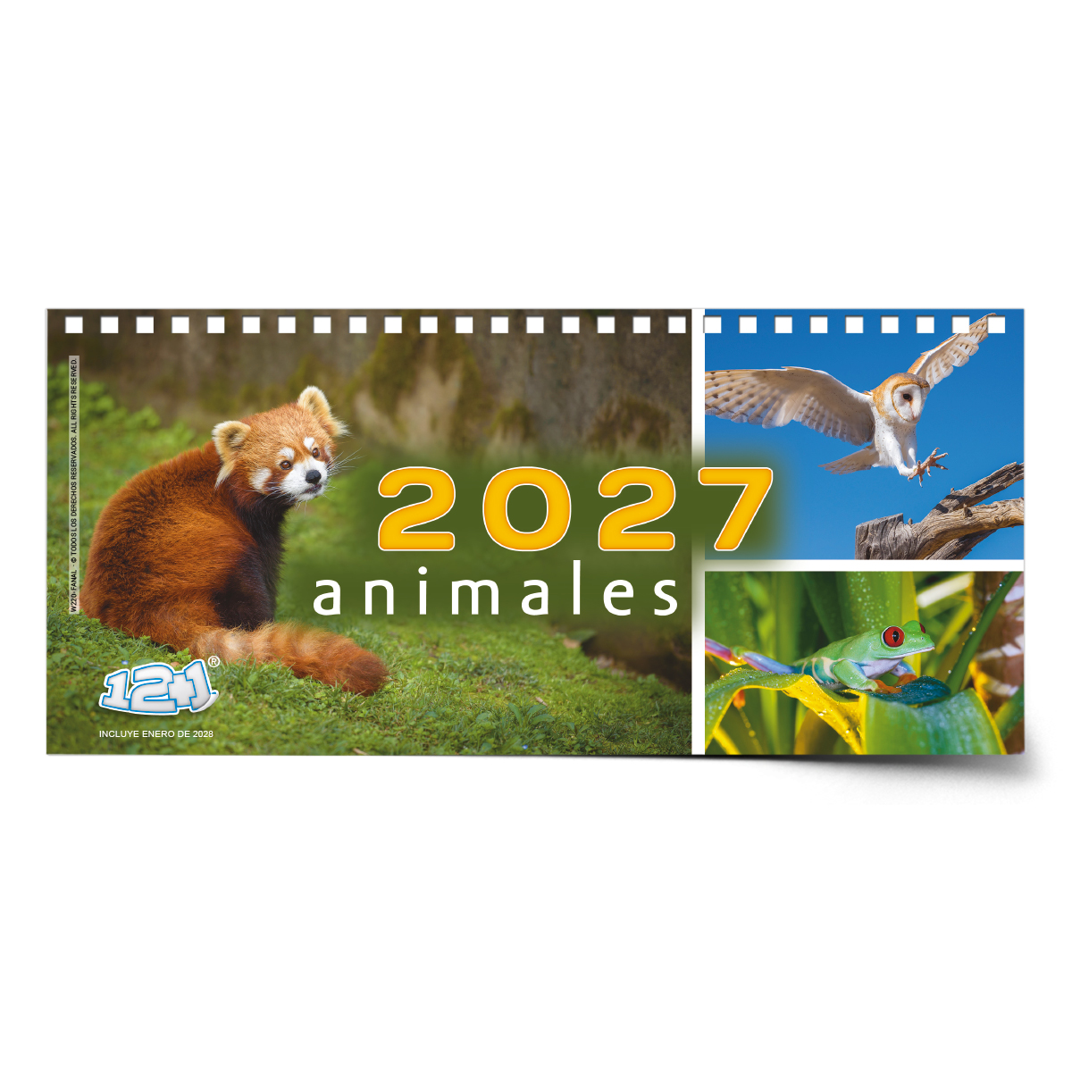 Calendario de mesa con wire-O W-220 ANIMALES - Imagen 4